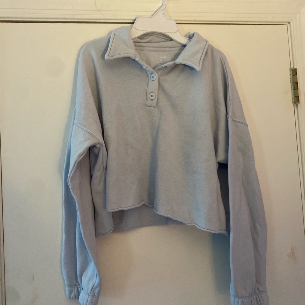 Light perry-winked Cropped Pullover